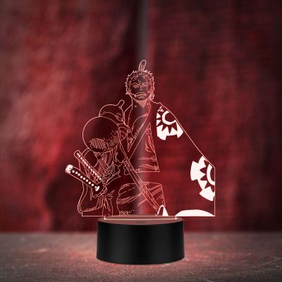 Acrylic Zoromanga452 3D Illusion Night Lamp Anime Home Decor Light 16 Color Changing With Remote Control,